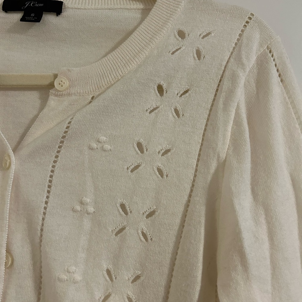 J. Crew Women's Ivory Cardigan